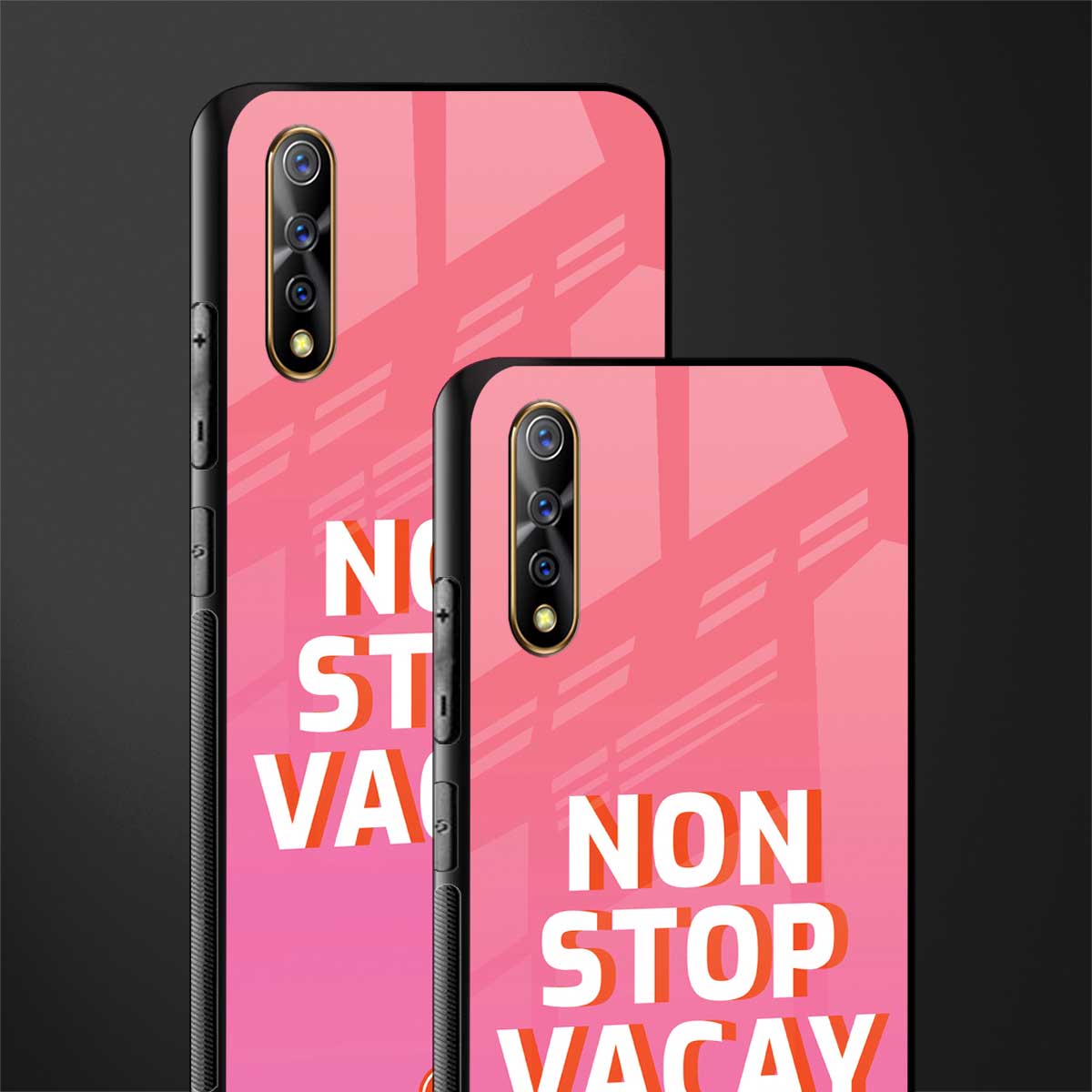 non stop vacay glass case for vivo s1 image-2