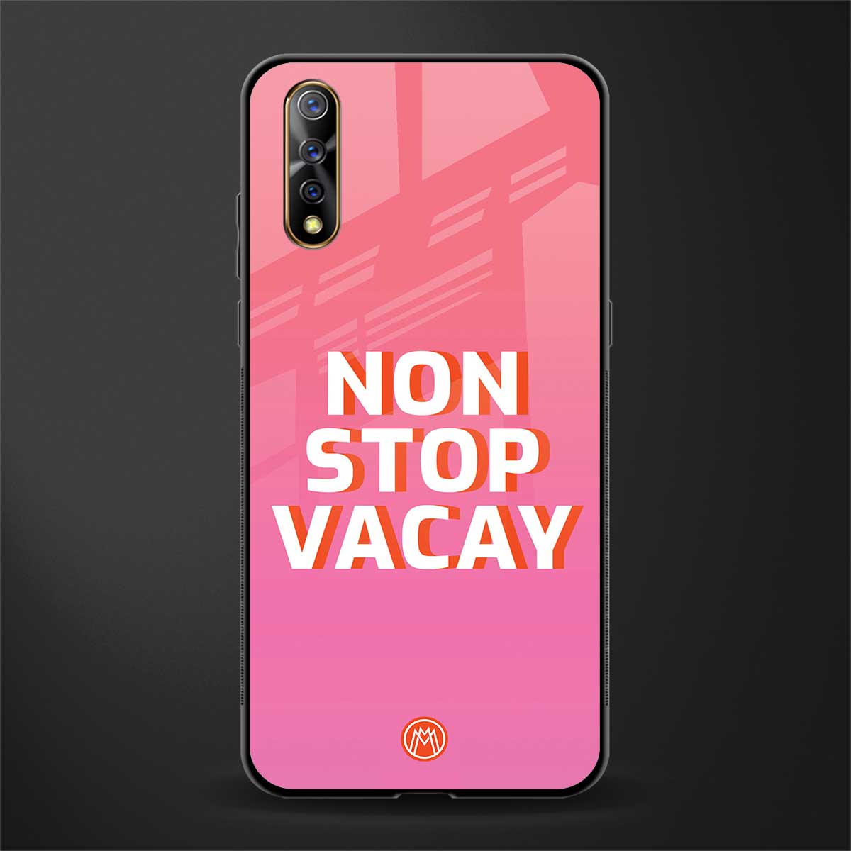 non stop vacay glass case for vivo s1 image