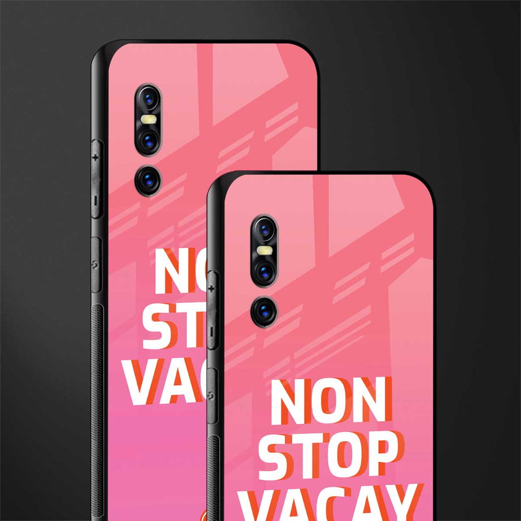 non stop vacay glass case for vivo v15 pro image-2