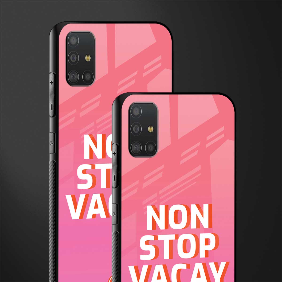 non stop vacay glass case for samsung galaxy a51 image-2