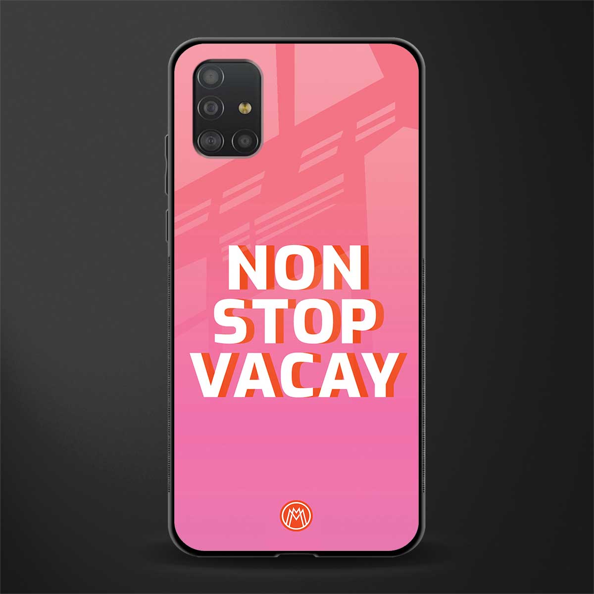 non stop vacay glass case for samsung galaxy a51 image