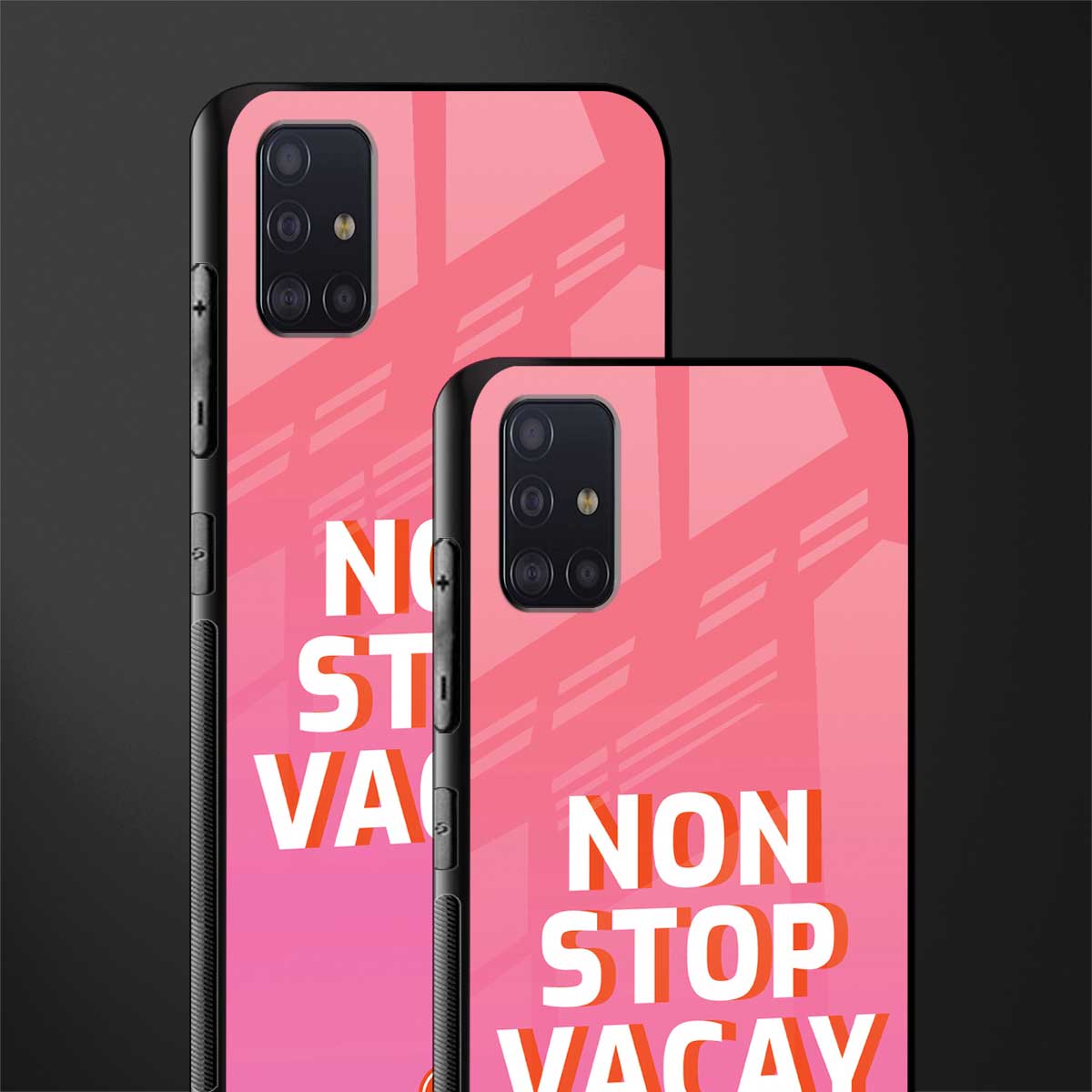 non stop vacay glass case for samsung galaxy a71 image-2