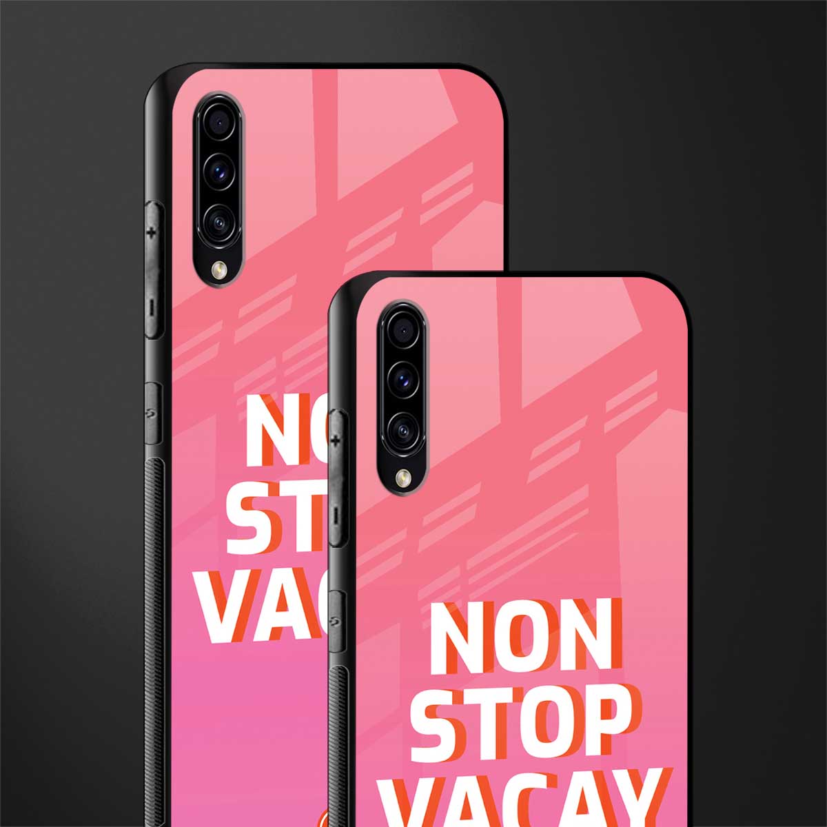 non stop vacay glass case for samsung galaxy a30s image-2