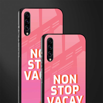 non stop vacay glass case for samsung galaxy a30s image-2