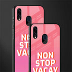 non stop vacay glass case for samsung galaxy m10s image-2