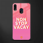 non stop vacay glass case for samsung galaxy m10s image