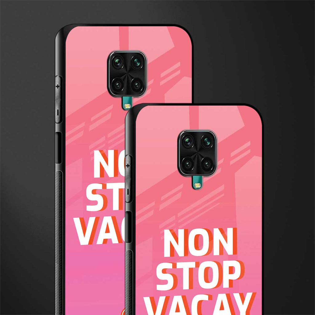 non stop vacay glass case for redmi note 9 pro max image-2
