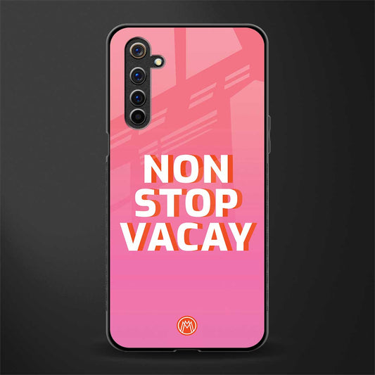 non stop vacay glass case for realme 6i image