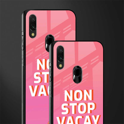 non stop vacay glass case for redmi y3 image-2