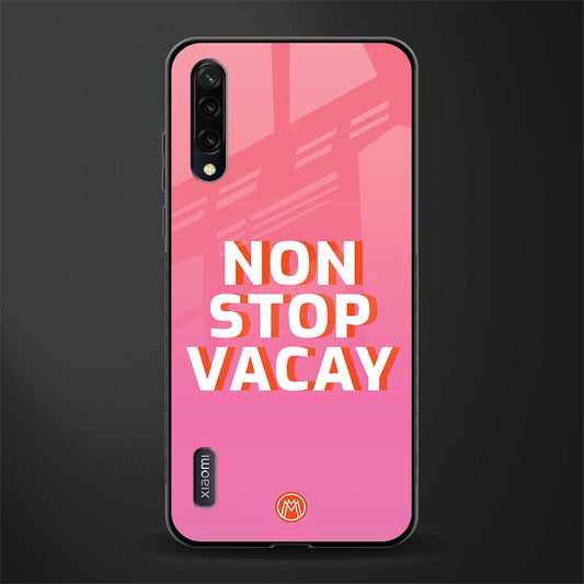 non stop vacay glass case for mi a3 redmi a3 image