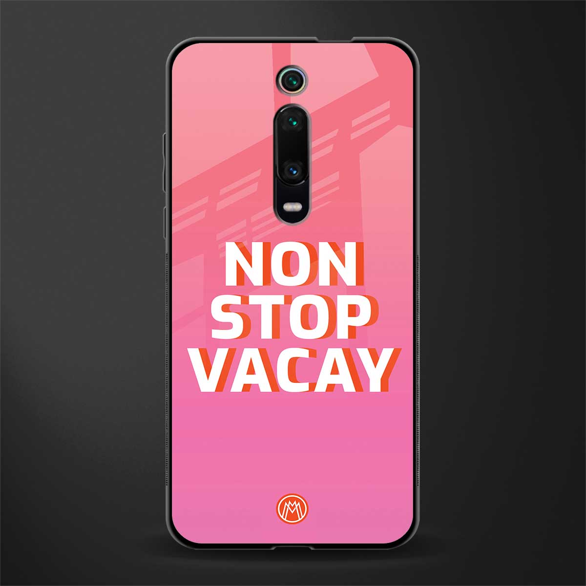 non stop vacay glass case for redmi k20 image