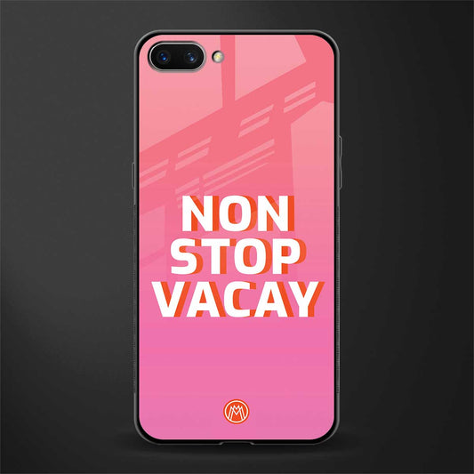 non stop vacay glass case for oppo a3s image
