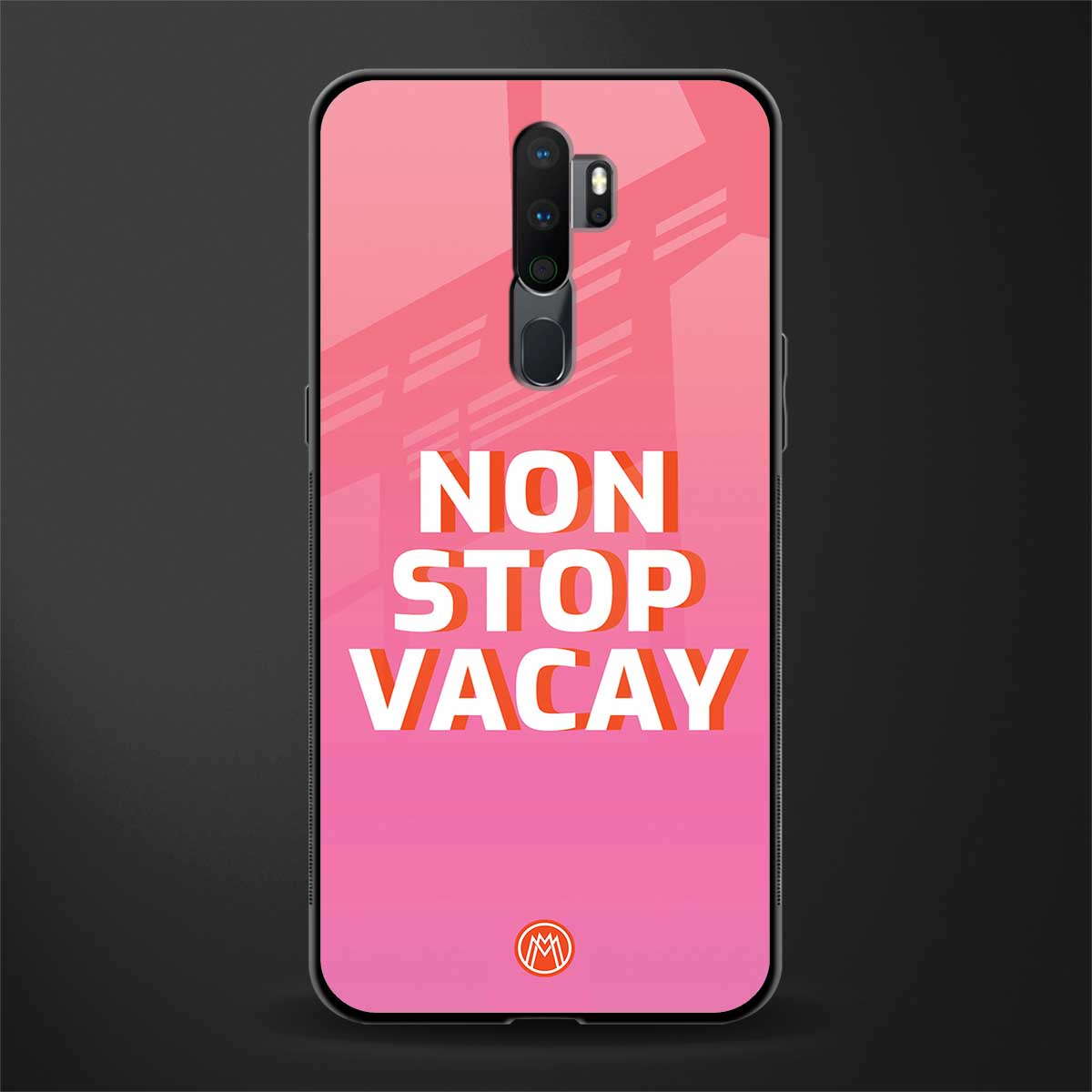 non stop vacay glass case for oppo a5 2020 image
