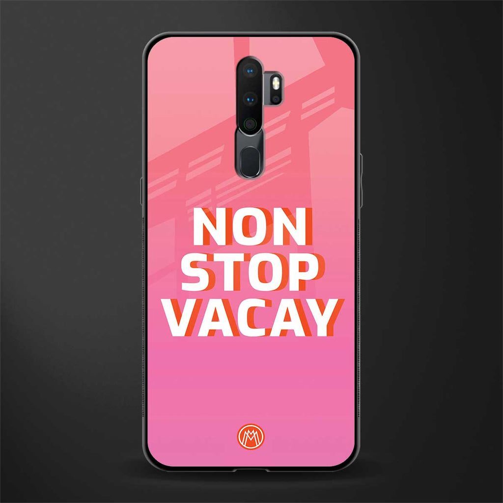 non stop vacay glass case for oppo a9 2020 image