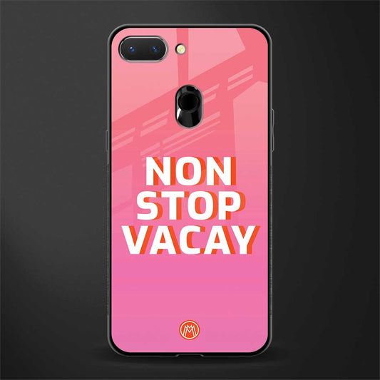 non stop vacay glass case for oppo a5 image