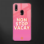 non stop vacay glass case for realme 3 pro image