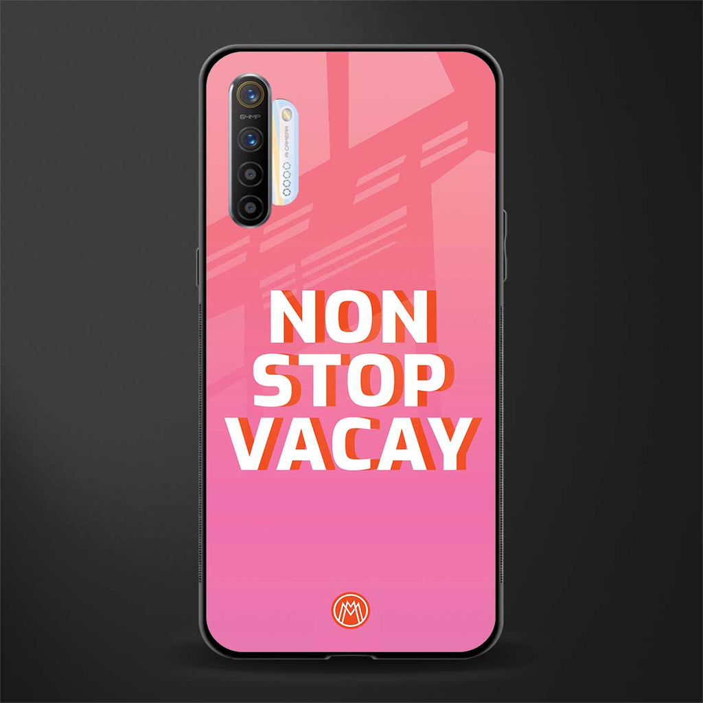 non stop vacay glass case for realme xt image