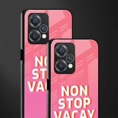 non stop vacay back phone cover | glass case for realme 9 pro 5g