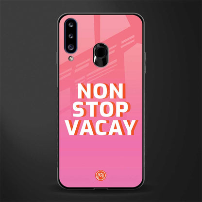 non stop vacay glass case for samsung galaxy a20s image