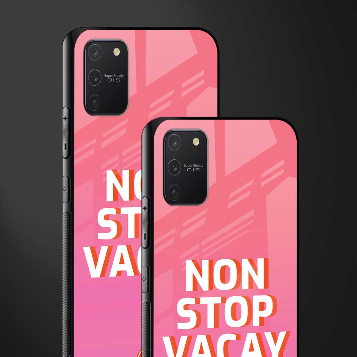 non stop vacay glass case for samsung galaxy a91 image-2