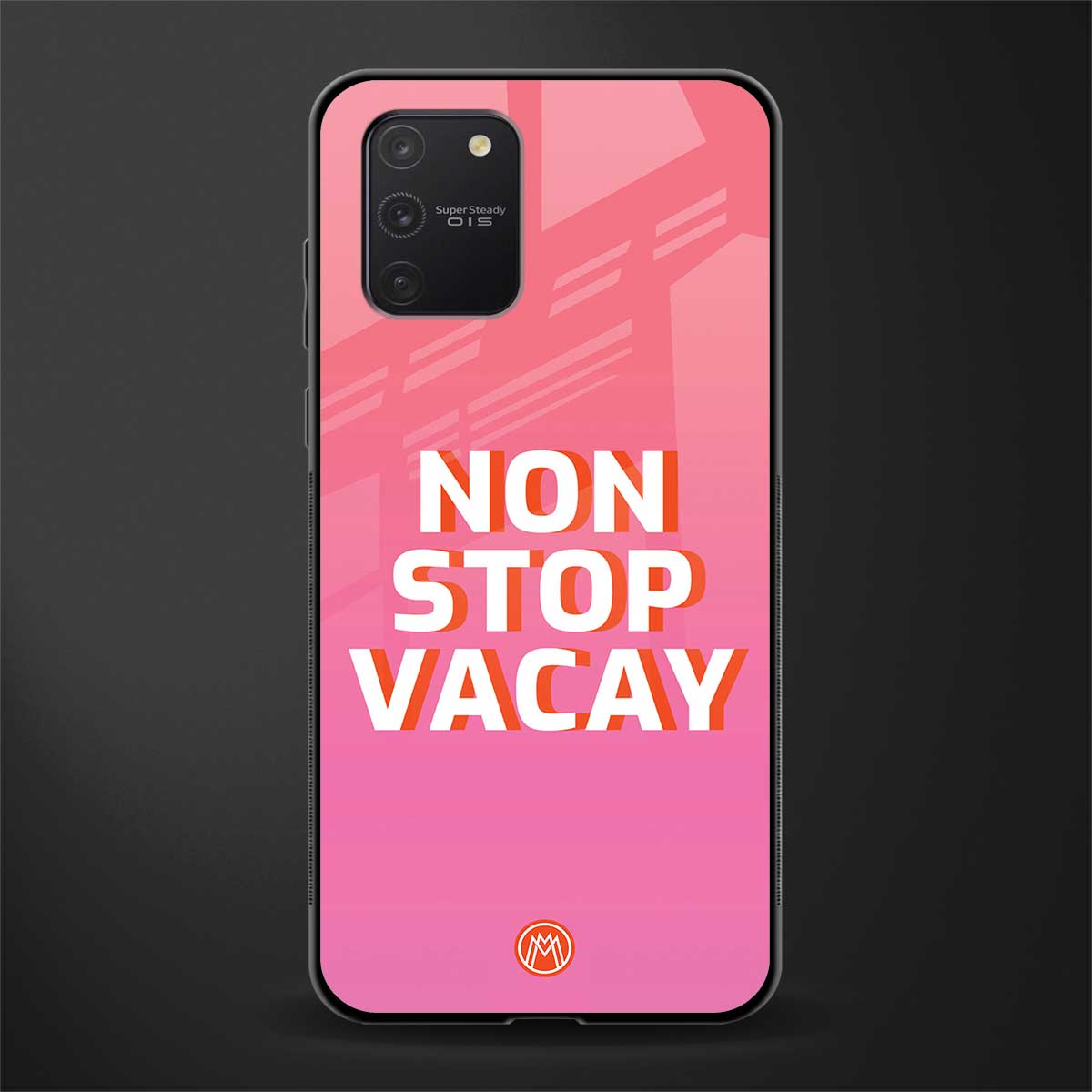 non stop vacay glass case for samsung galaxy s10 lite image