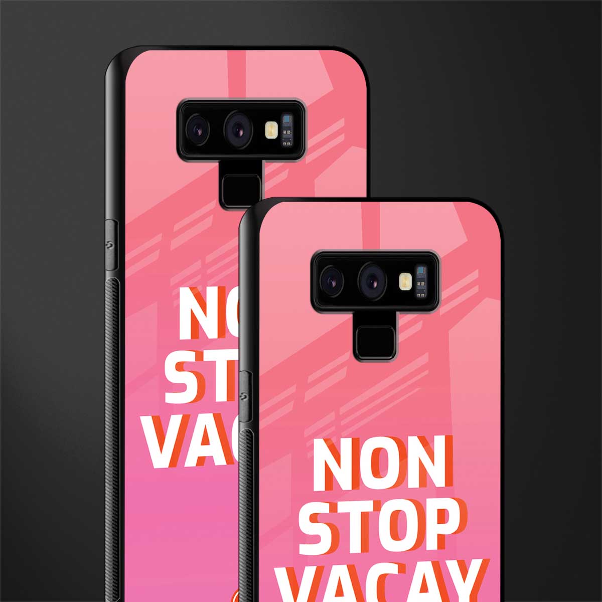 non stop vacay glass case for samsung galaxy note 9 image-2