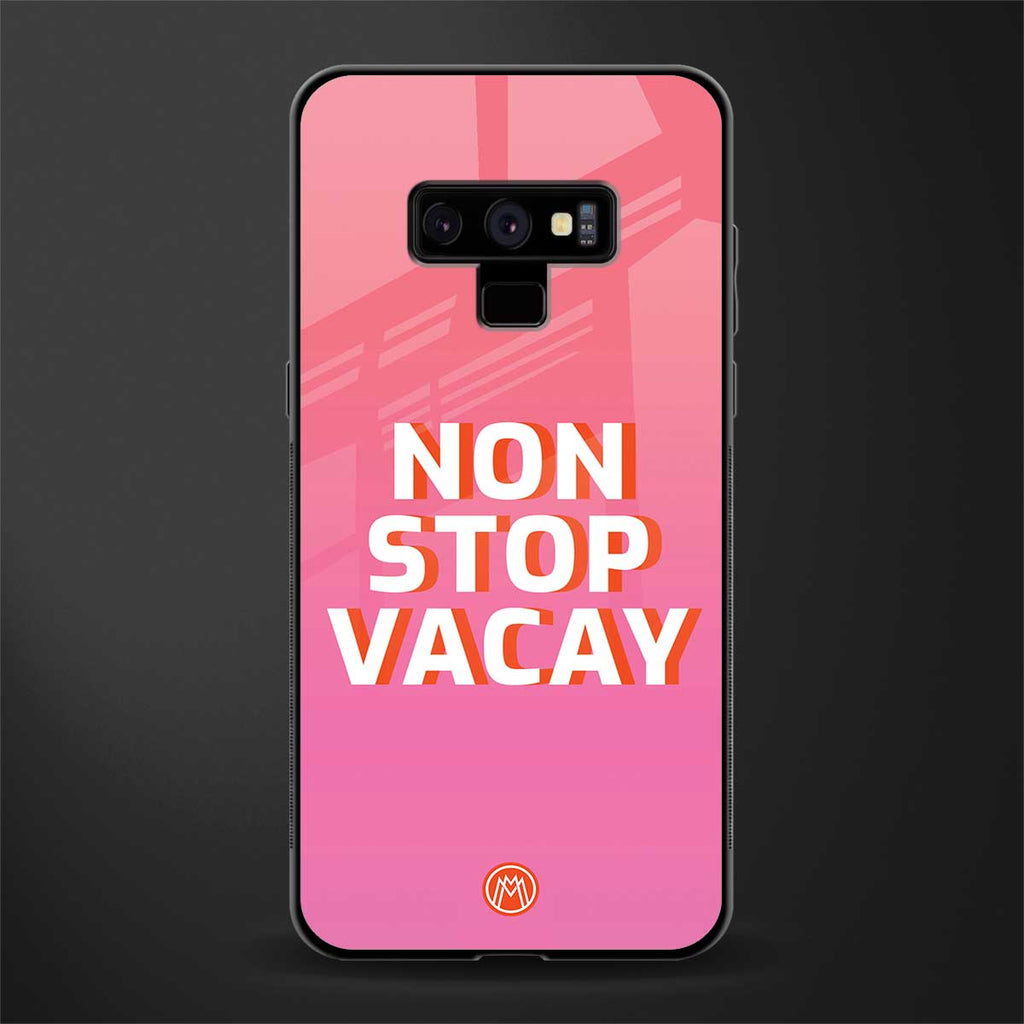 non stop vacay glass case for samsung galaxy note 9 image