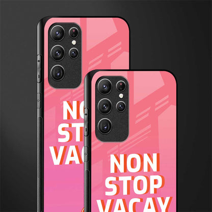 non stop vacay glass case for samsung galaxy s22 ultra 5g image-2