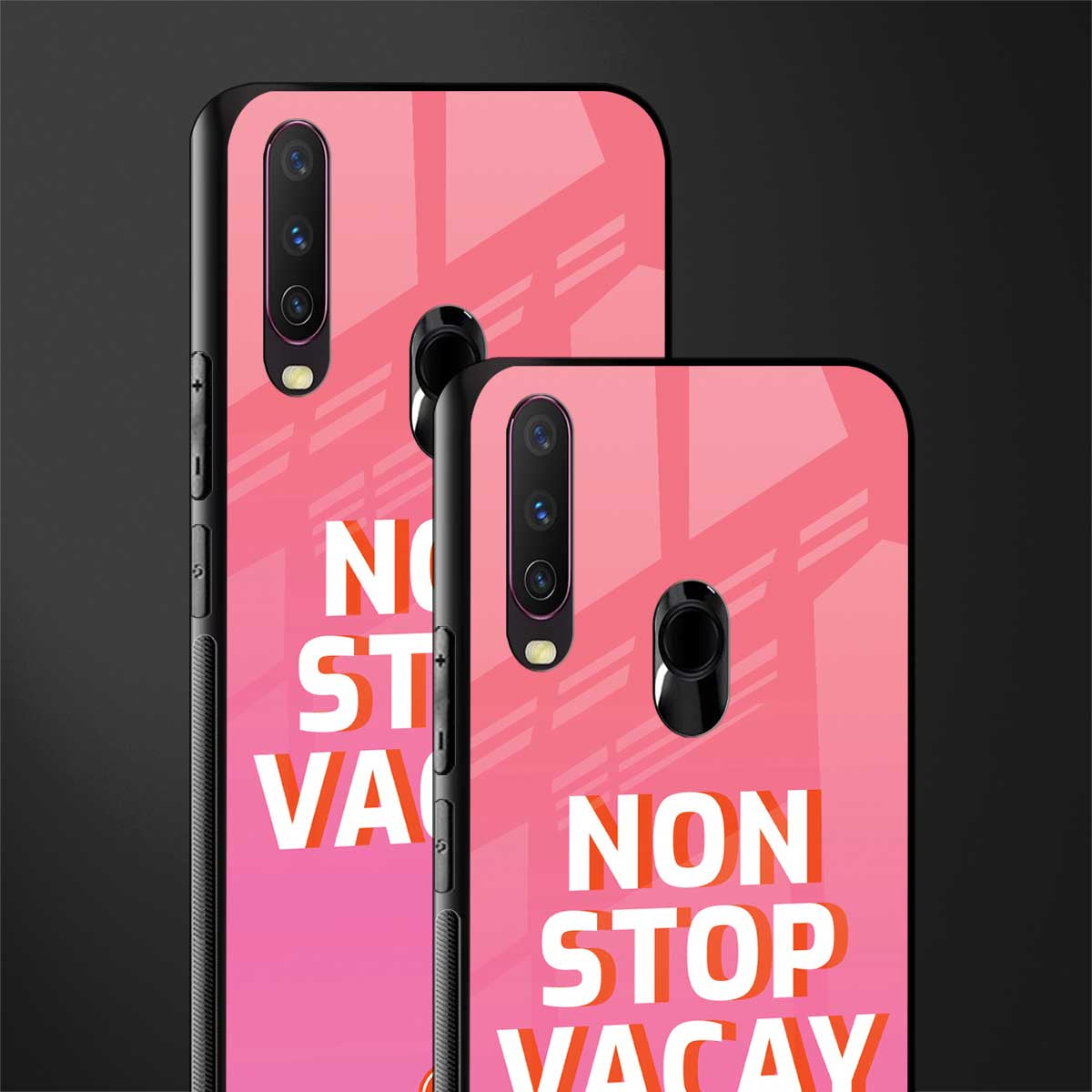 non stop vacay glass case for vivo y12 image-2