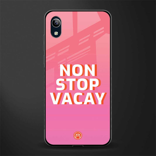 non stop vacay glass case for vivo y1s without fingerprint image