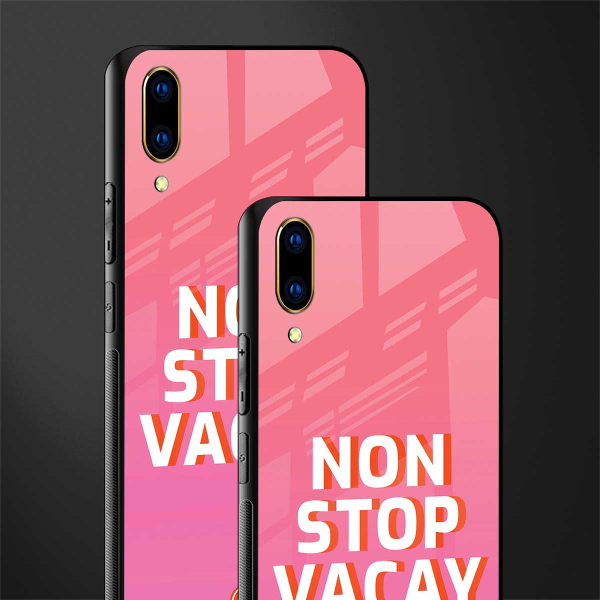 non stop vacay glass case for vivo v11 pro image-2