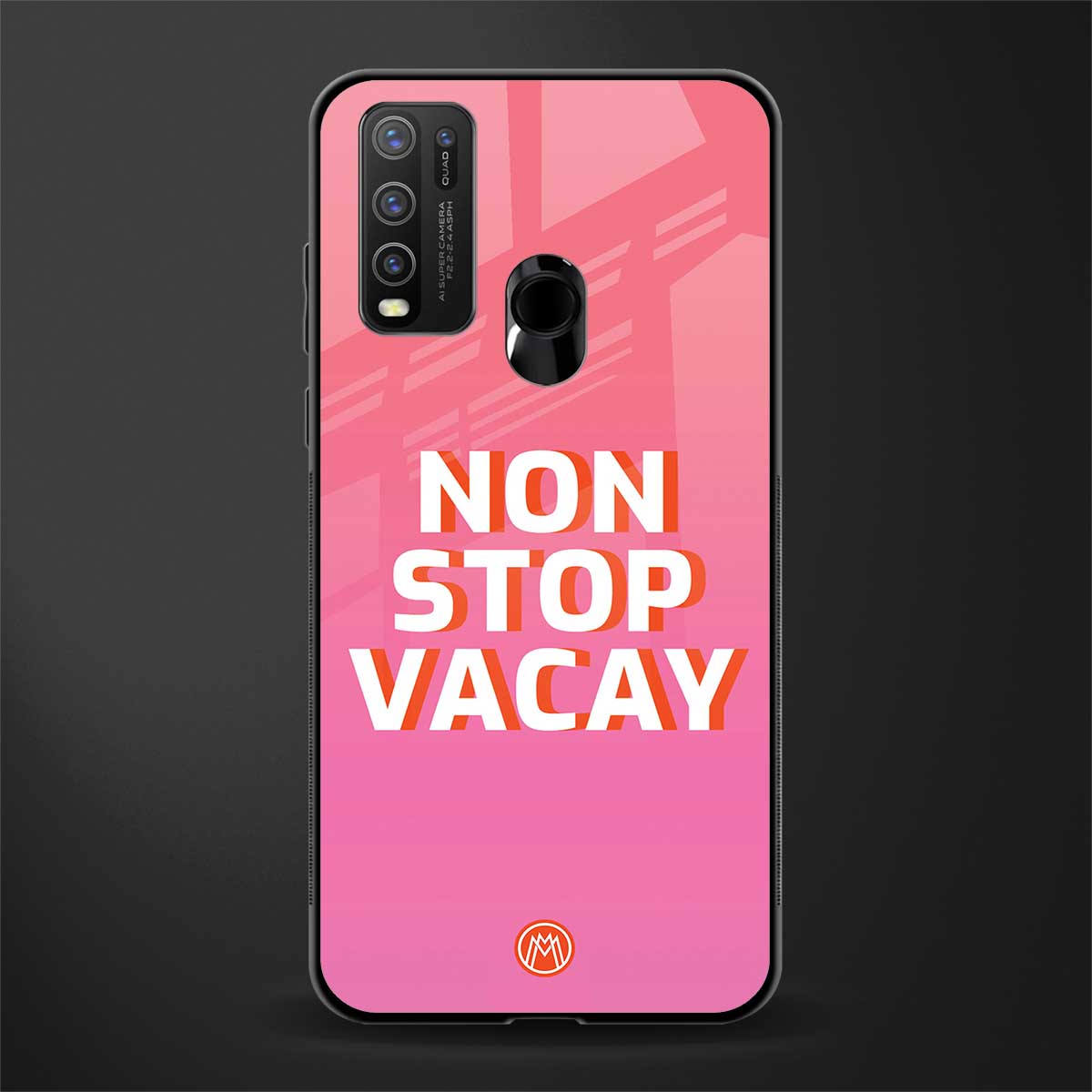 non stop vacay glass case for vivo y50 image