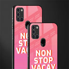 non stop vacay glass case for samsung galaxy a21s image-2