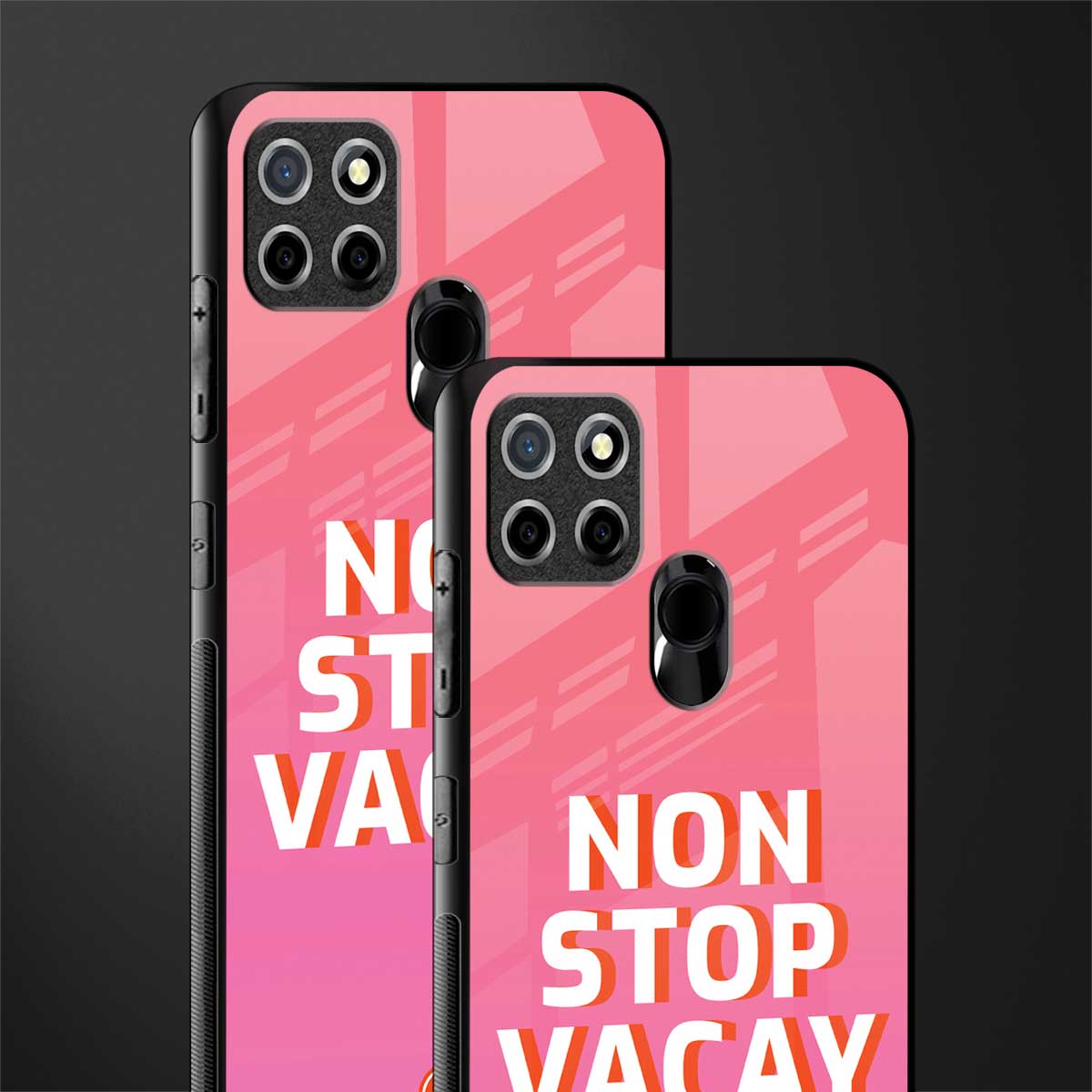 non stop vacay glass case for realme narzo 30a image-2