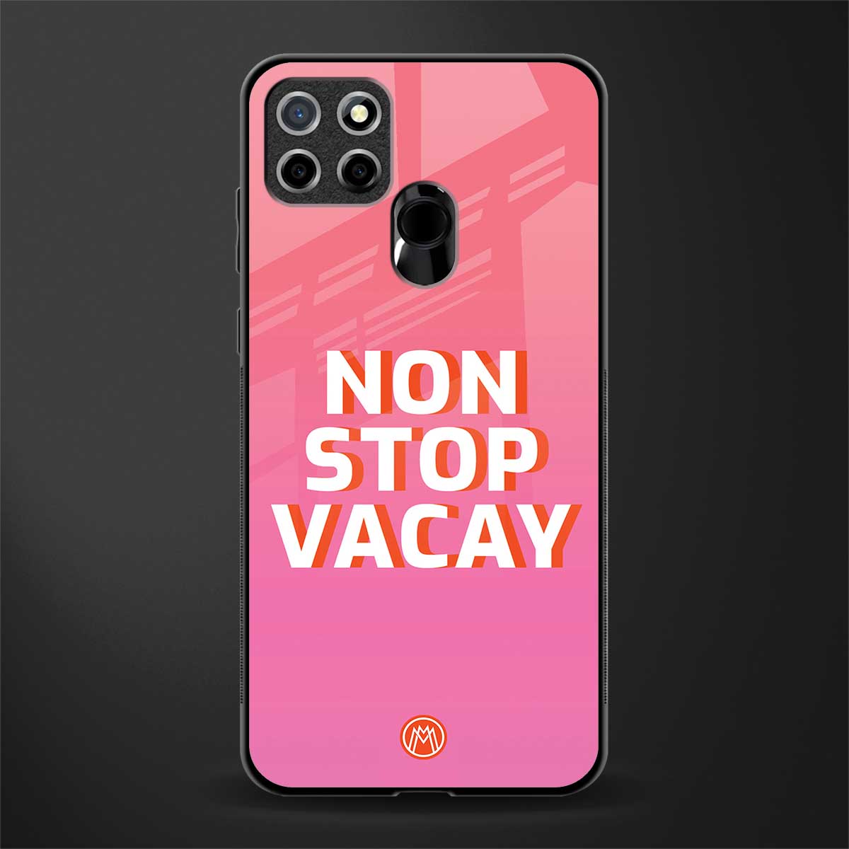 non stop vacay glass case for realme narzo 20 image