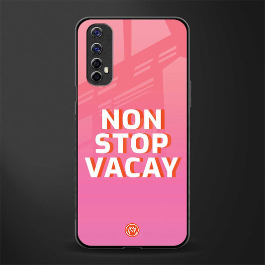 non stop vacay glass case for realme 7 image