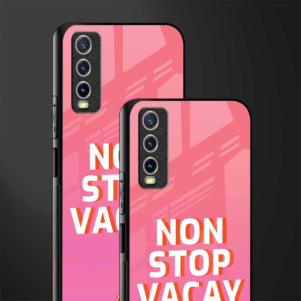 non stop vacay glass case for vivo y12s image-2