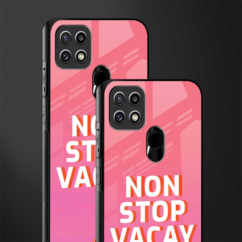 non stop vacay glass case for oppo a15 image-2