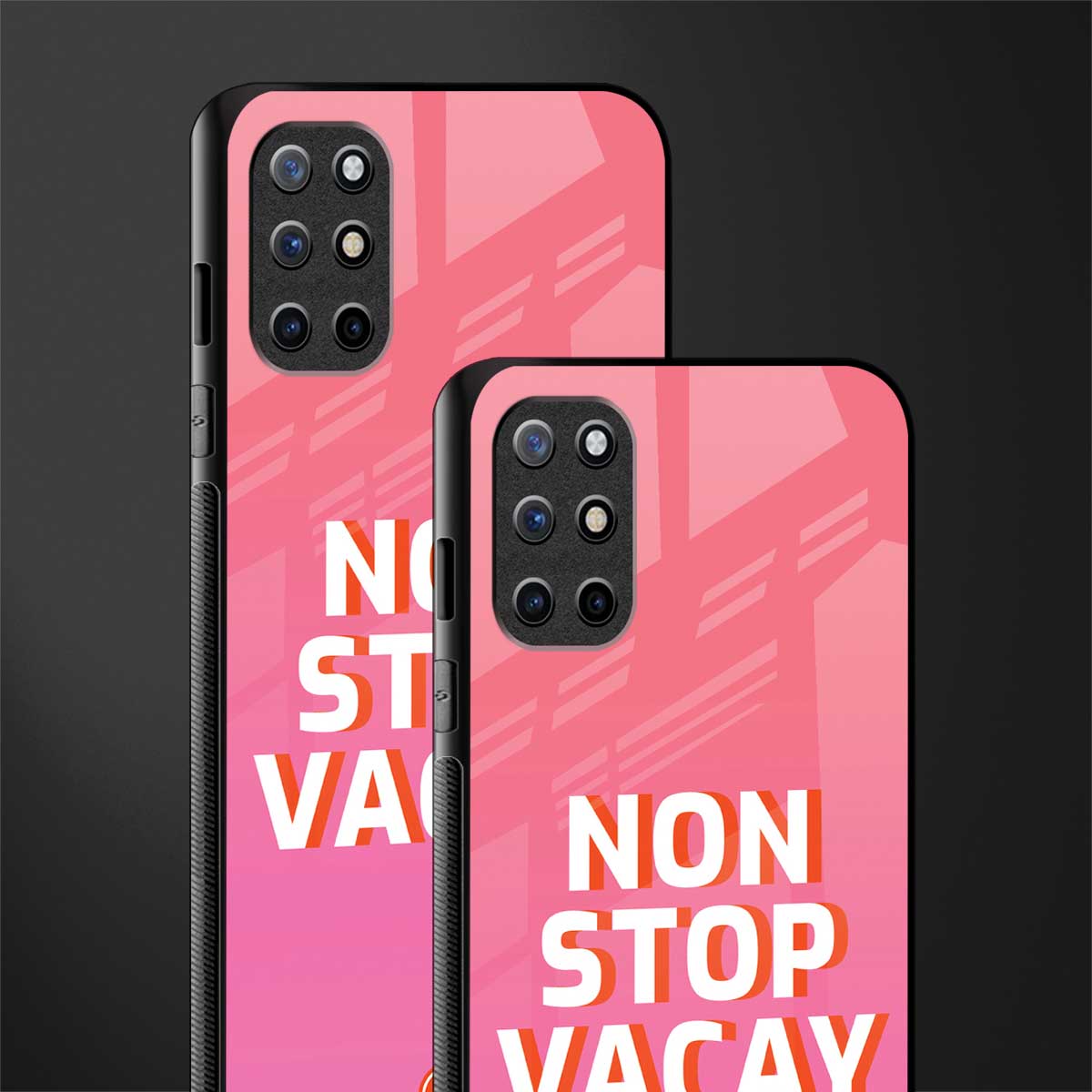 non stop vacay glass case for oneplus 8t image-2