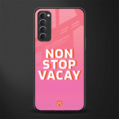 non stop vacay glass case for oppo reno 4 pro image