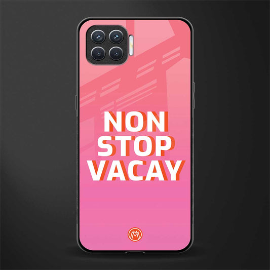 non stop vacay glass case for oppo f17 pro image