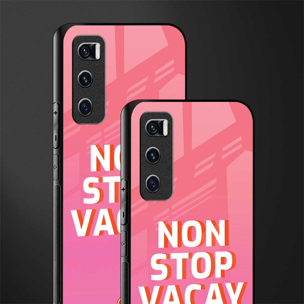 non stop vacay glass case for vivo v20 se image-2