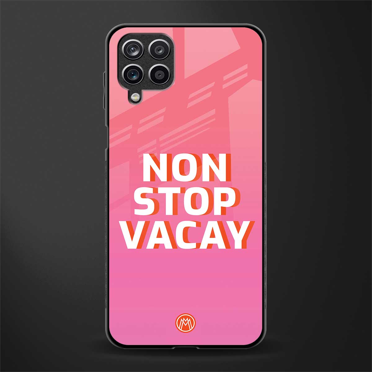 non stop vacay glass case for samsung galaxy a12 image