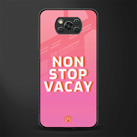 non stop vacay glass case for poco x3 pro image