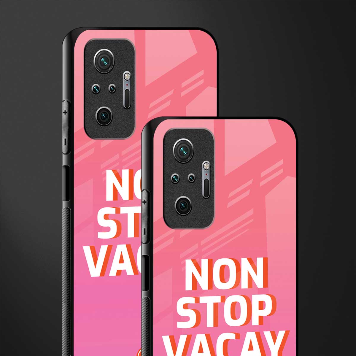 non stop vacay glass case for redmi note 10 pro max image-2