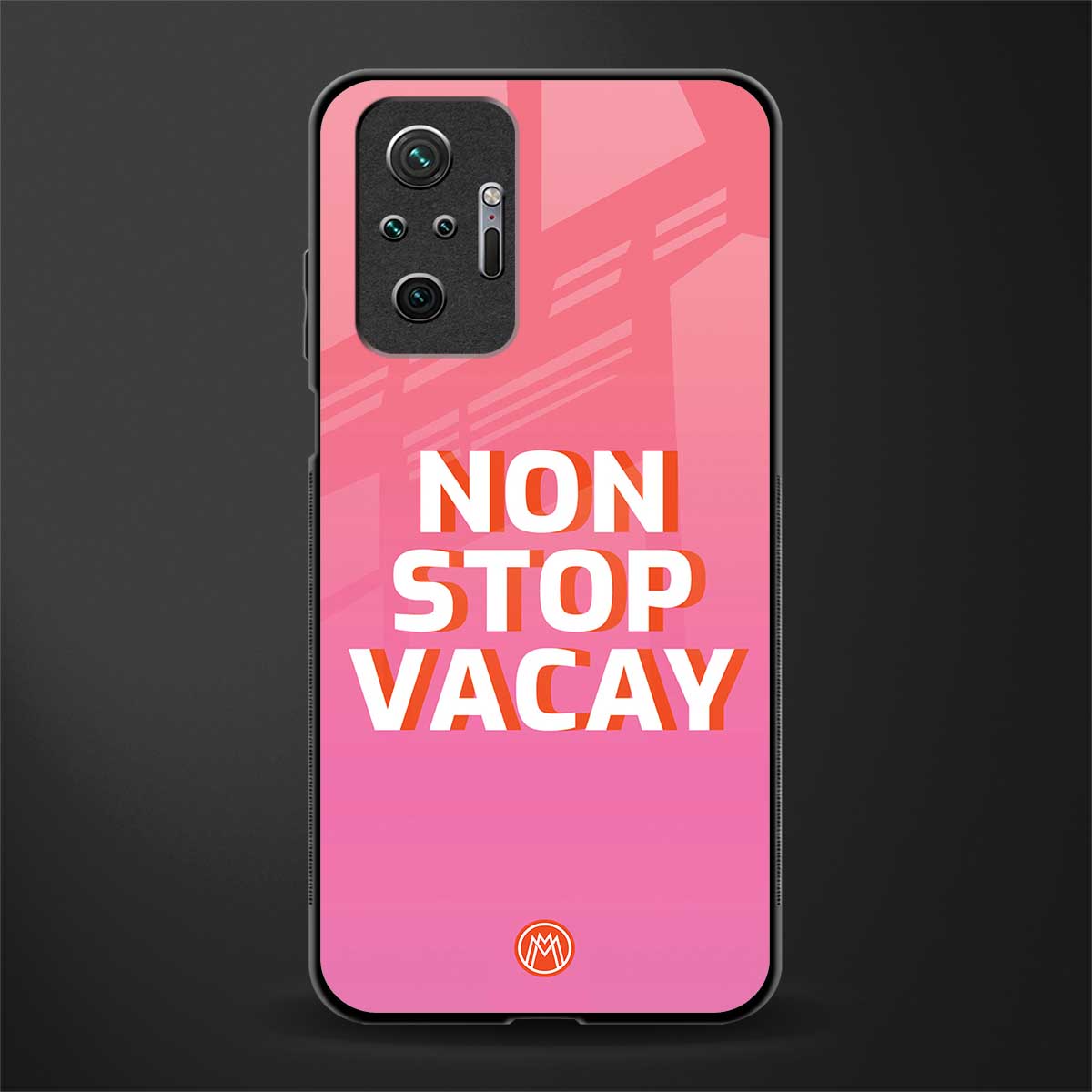 non stop vacay glass case for redmi note 10 pro image
