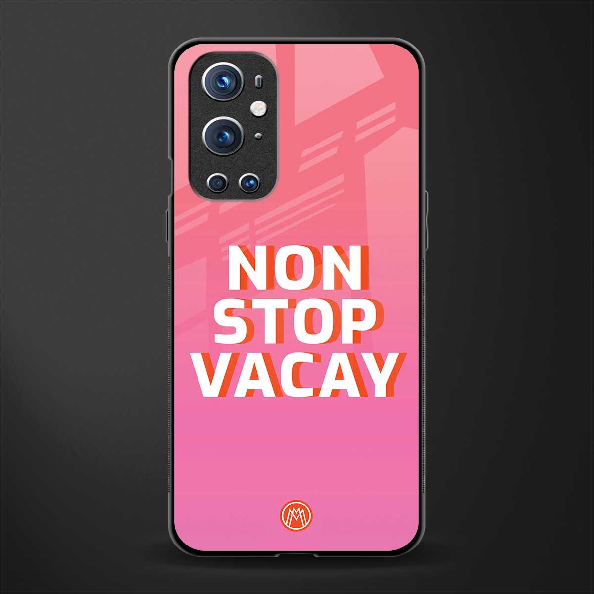 non stop vacay glass case for oneplus 9 pro image