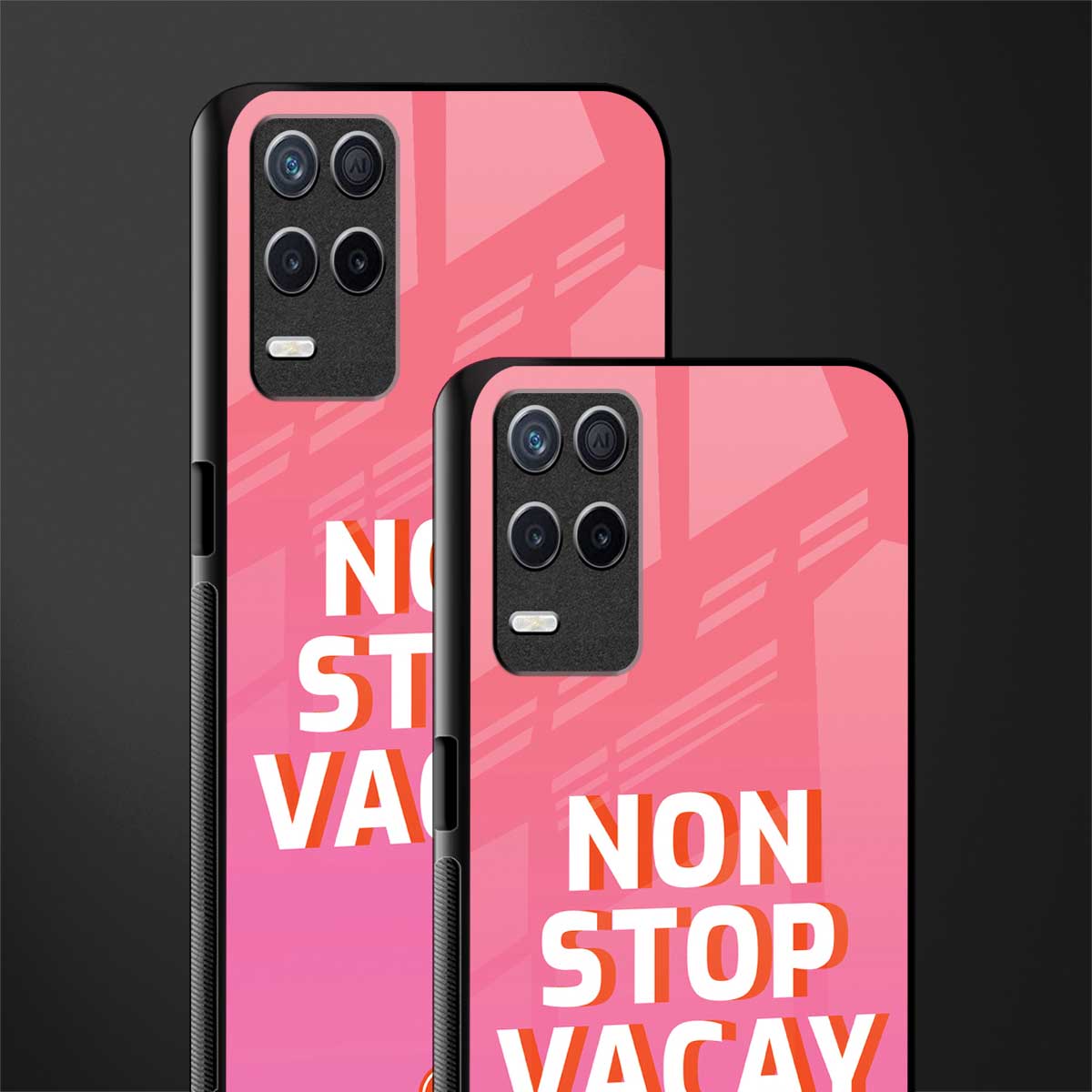 non stop vacay glass case for realme 8 5g image-2