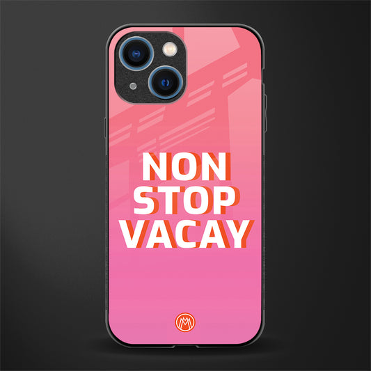 non stop vacay glass case for iphone 13 mini image