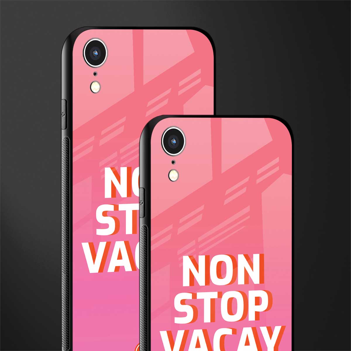 non stop vacay glass case for iphone xr image-2